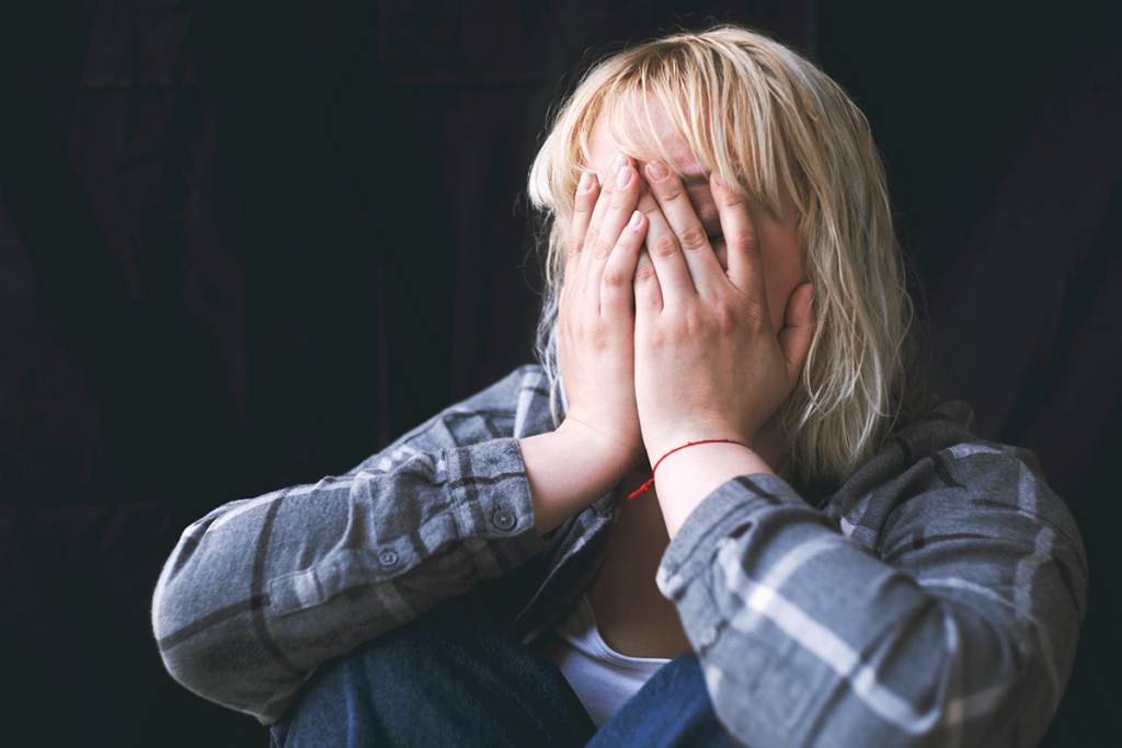 a woman needs professional help and support to get through her severe and unpleasant alcohol withdrawal symptoms