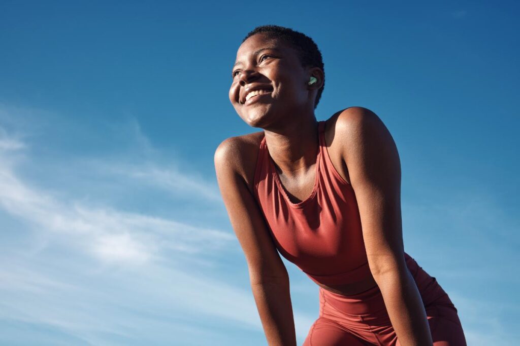 A woman engaging in outdoor activities to fight depression