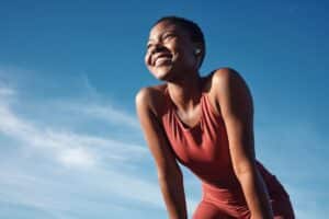 A woman engaging in outdoor activities to fight depression